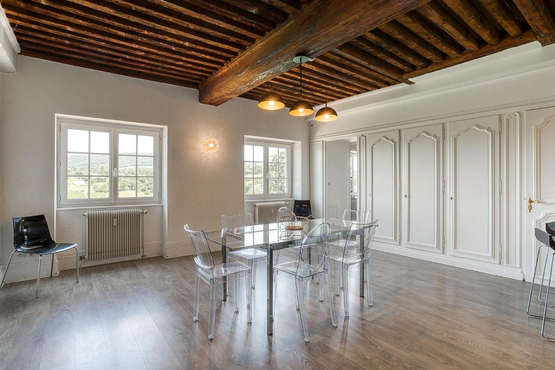 Sejourner Au Chateau De La Roue Grand Appartement Lissieu Dış mekan fotoğraf