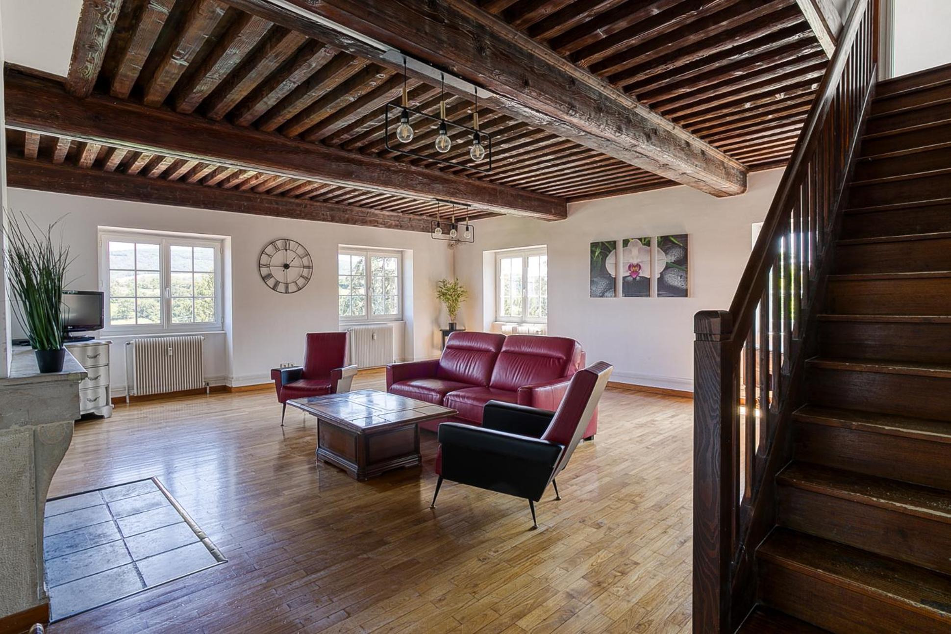 Sejourner Au Chateau De La Roue Grand Appartement Lissieu Dış mekan fotoğraf